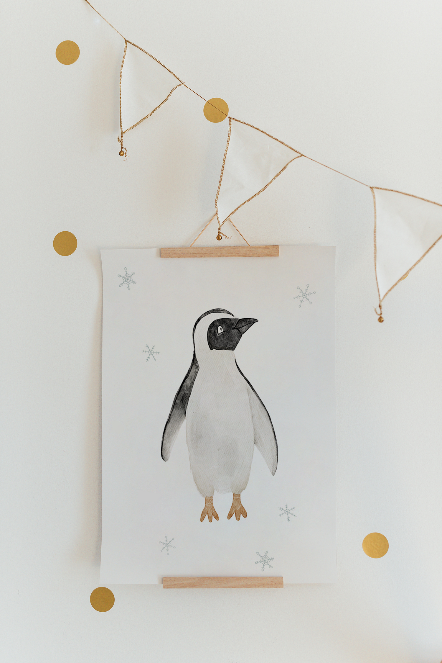 Poster Pinguin A4