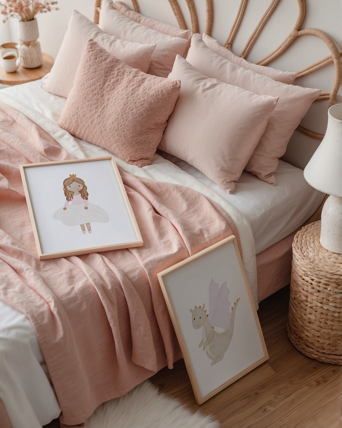 Kinderposter Prinzessin rosa