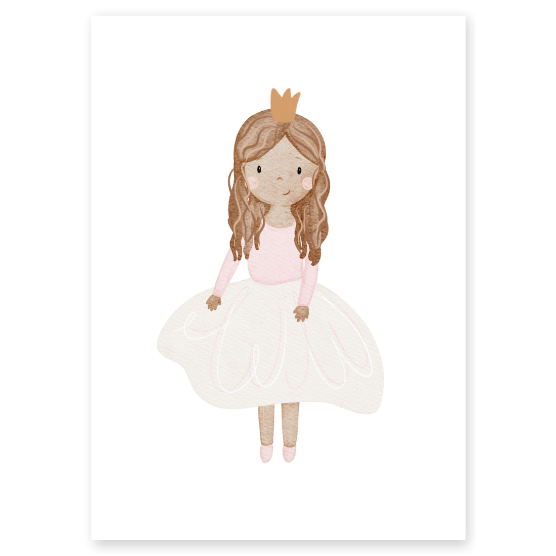 Kinderposter Prinzessin rosa