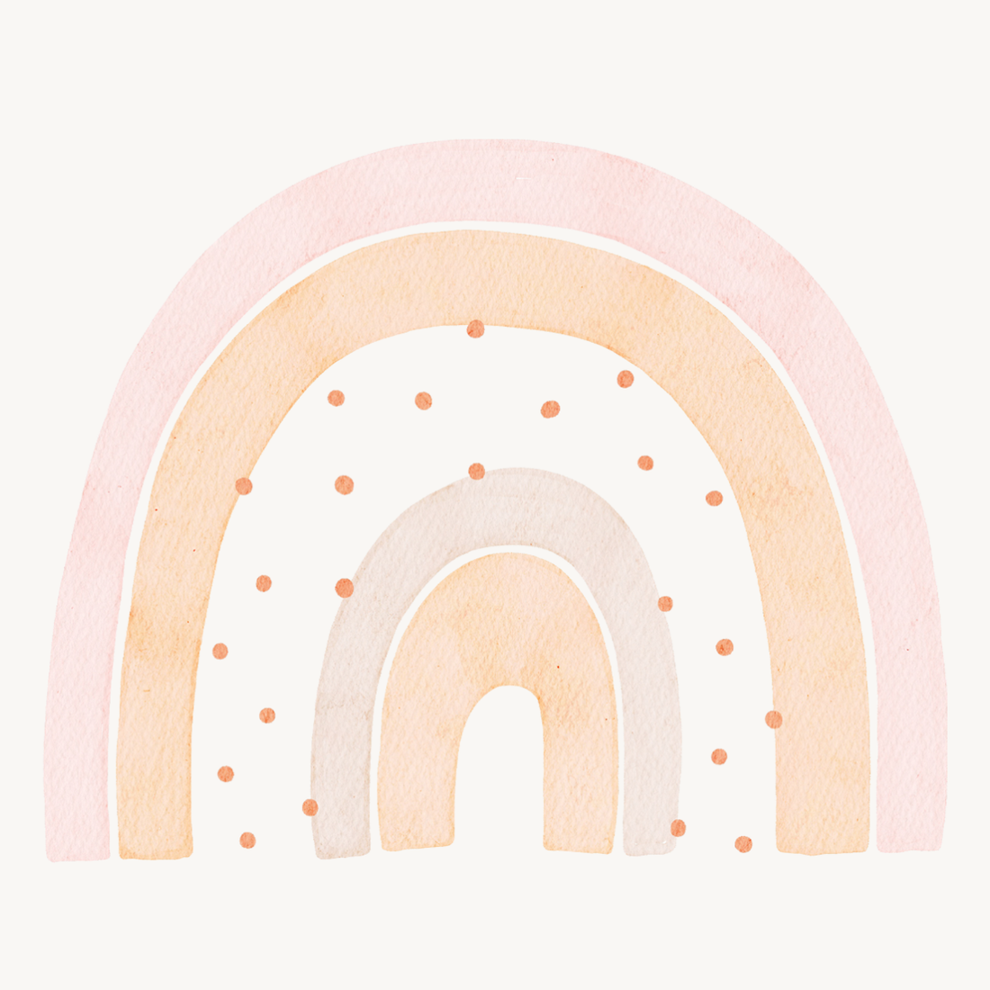 Hej Hanni Bügelbild Regenbogen rosa