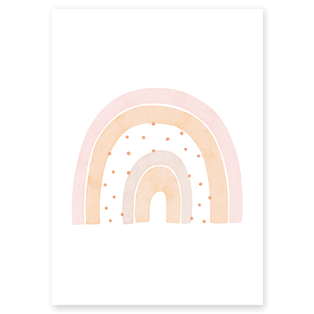 Kinderposter Regenbogen rosa