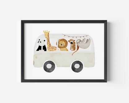 Kinderposter Safaribus