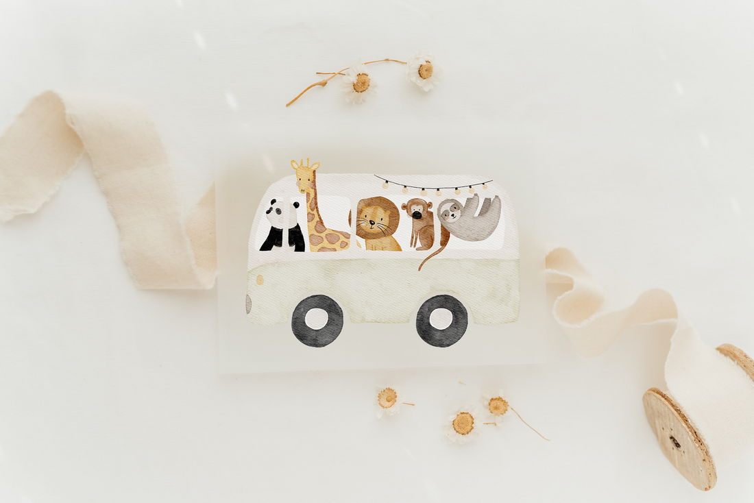 Hej Hanni Bügelbild Safaribus