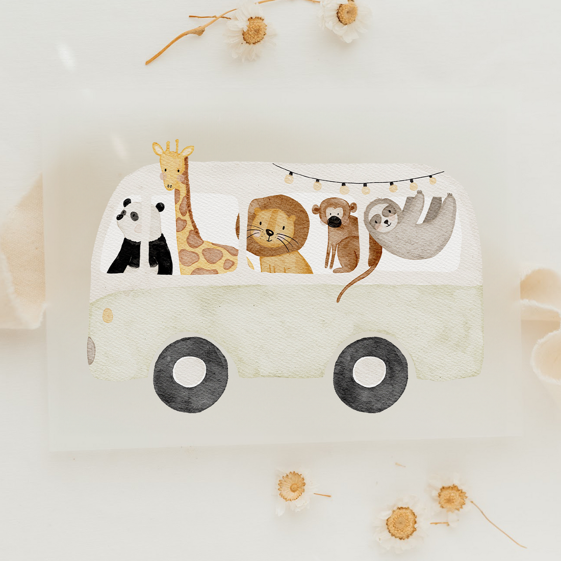 Hej Hanni Bügelbild Safaribus