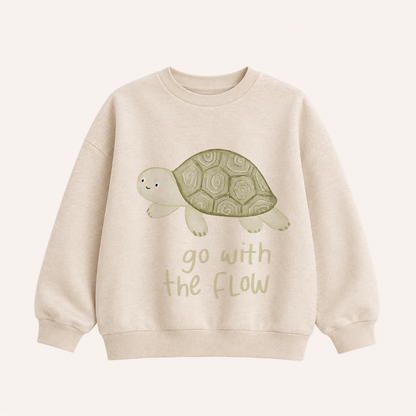 Großes Bügelbild Schildkröte Go with the flow