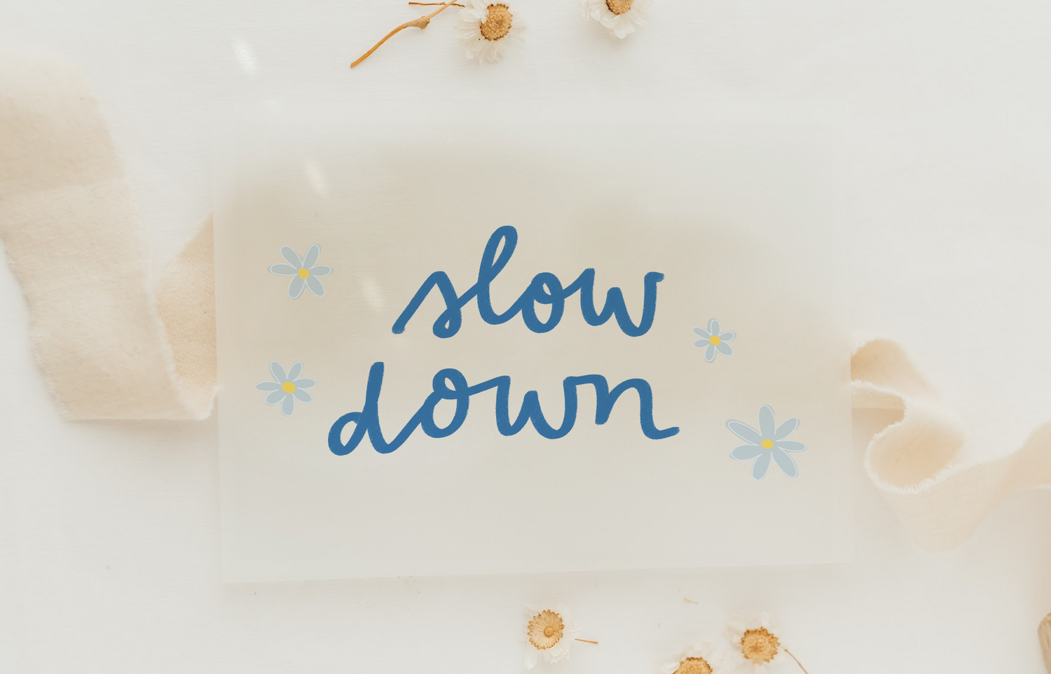 Hej Hanni Bügelbild slow down