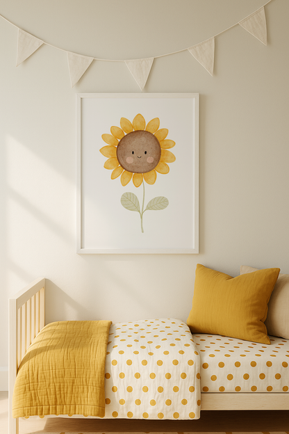 Kinderposter Sonnenblume