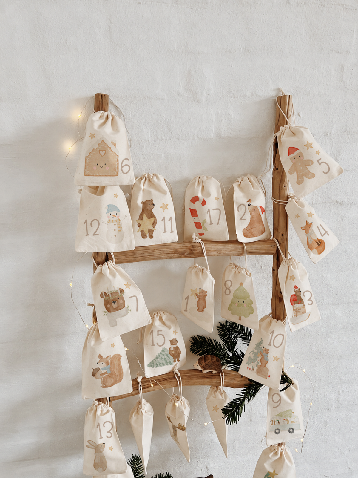 24 Bügelbilder für den Adventskalender