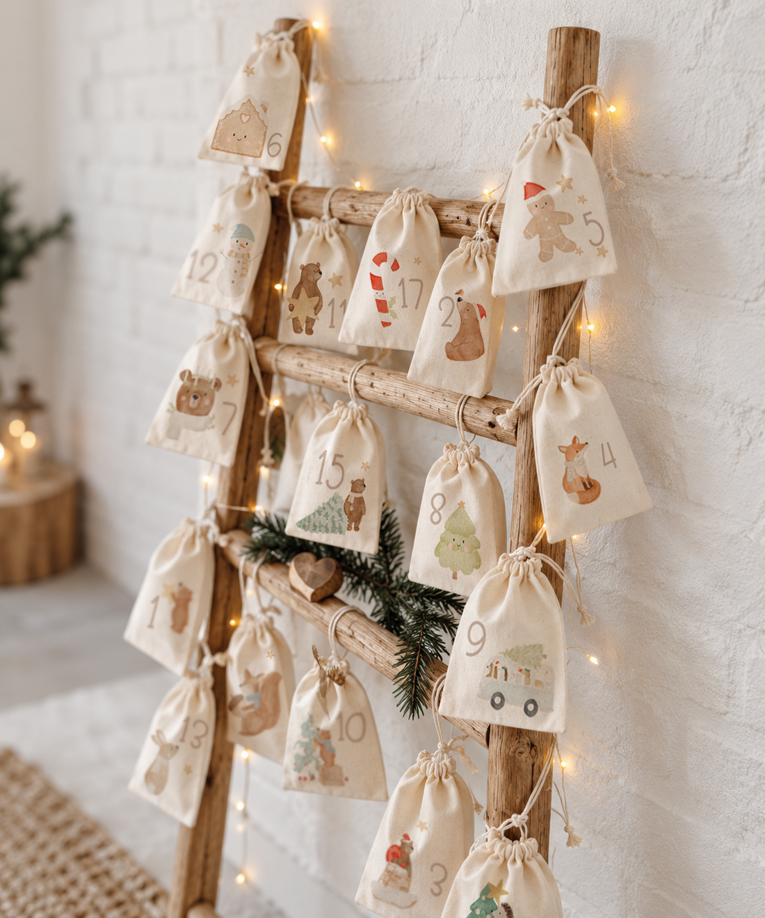 24 Bügelbilder für den Adventskalender