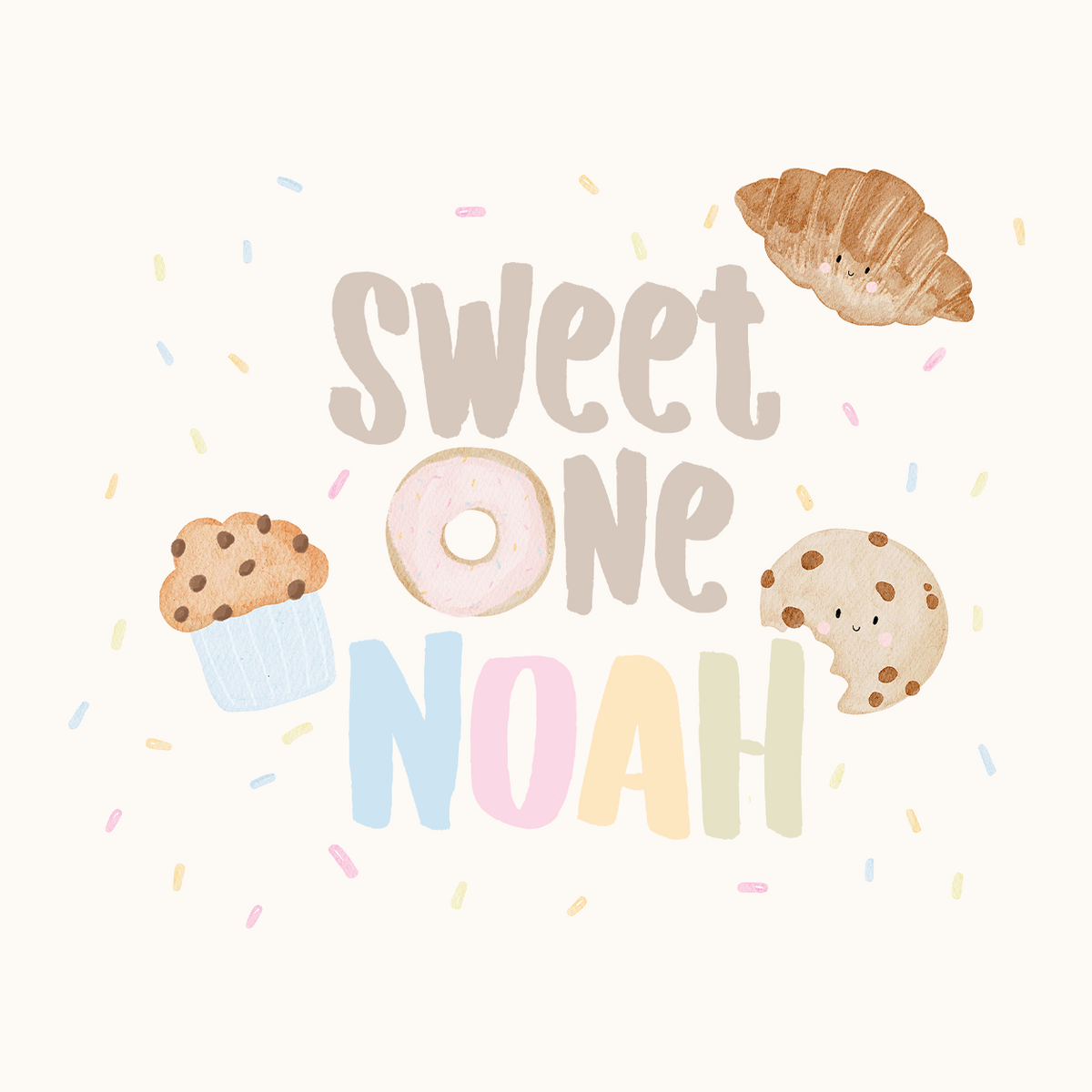 Hej Hanni Bügelbild Geburtstag Sweet One