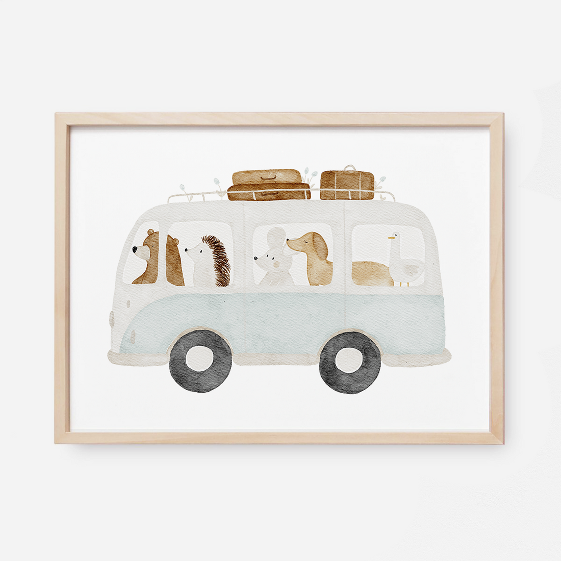 Kinderposter Tierbus