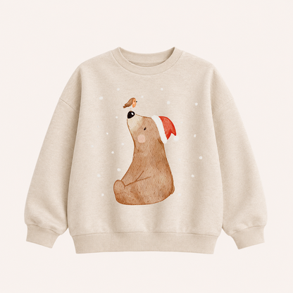 Hej Hanni Bügelbild Weihnachten Kleiner Bär Rotkehlchen