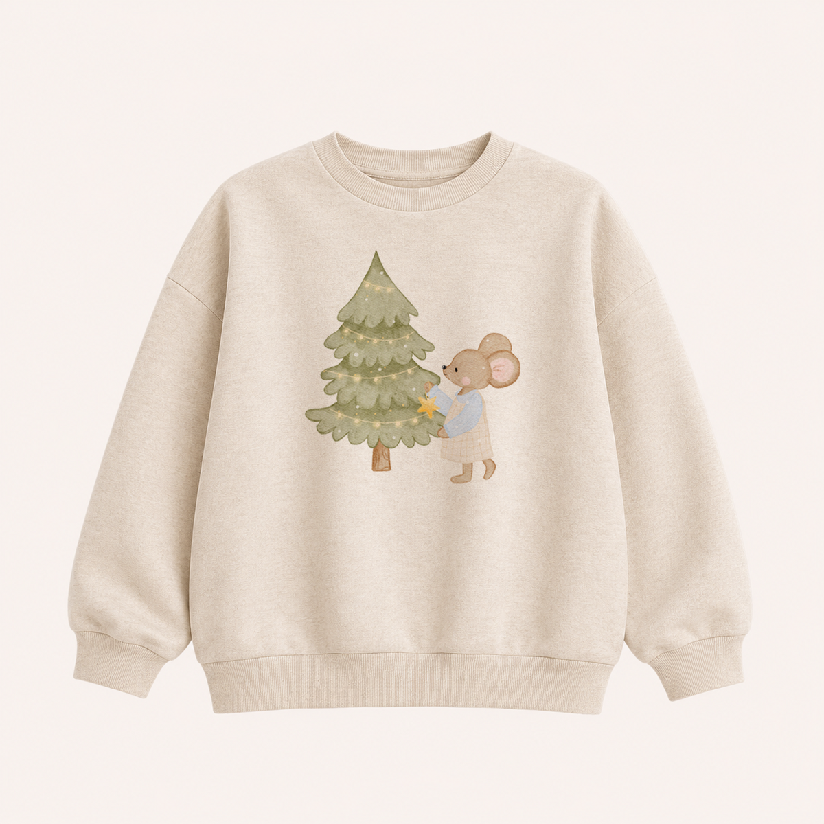 Hej Hanni Bügelbild Weihnachten Maus Weihnachtsbaum