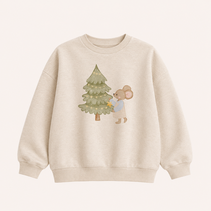 Hej Hanni Bügelbild Weihnachten Maus Weihnachtsbaum