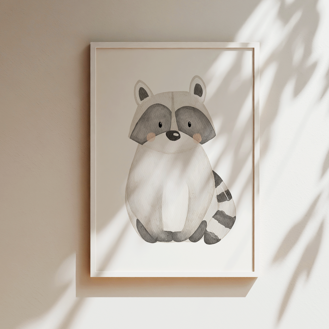 Kinderposter Waschbär inkl. Rahmen