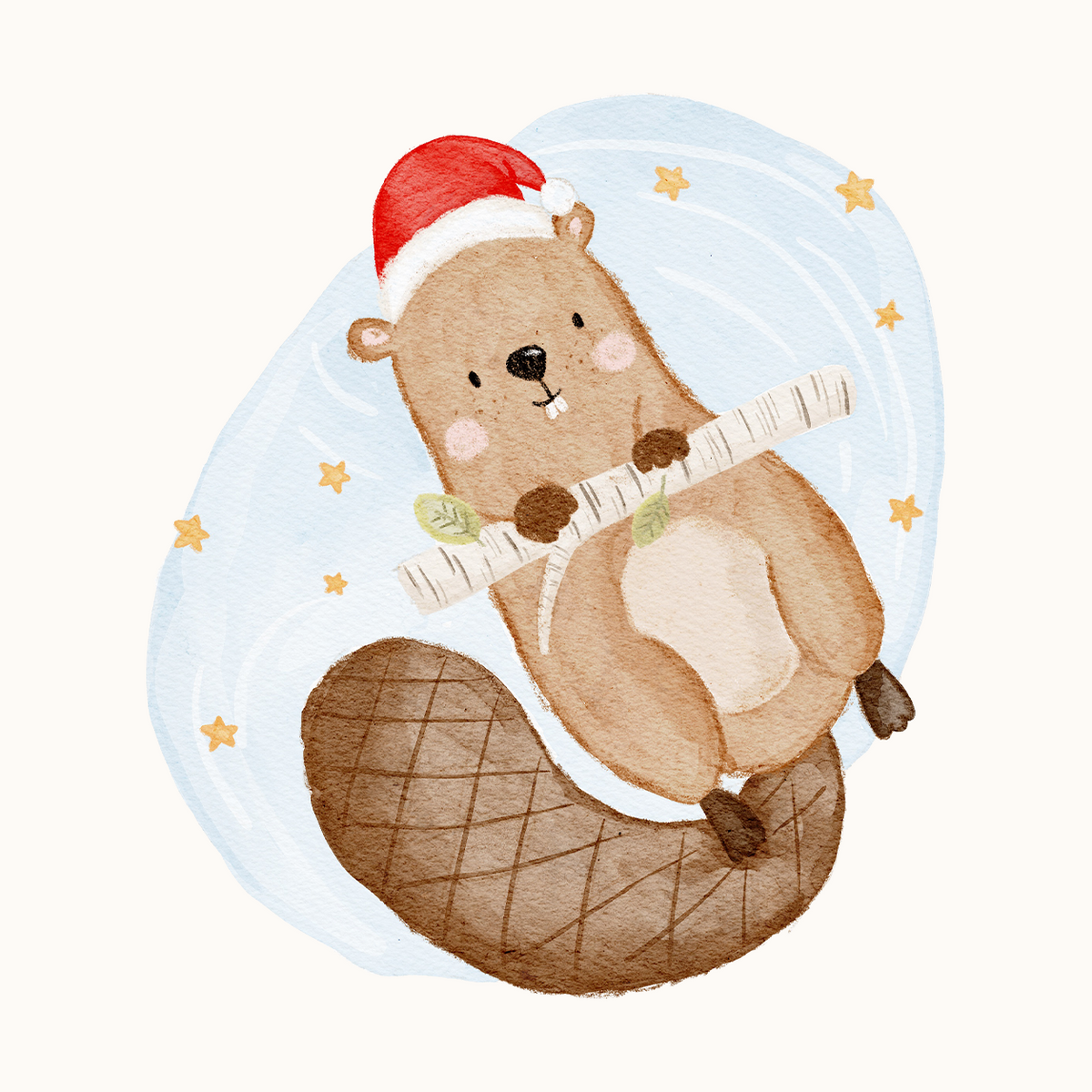 Hej Hanni Bügelbild Weihnachten Bieber