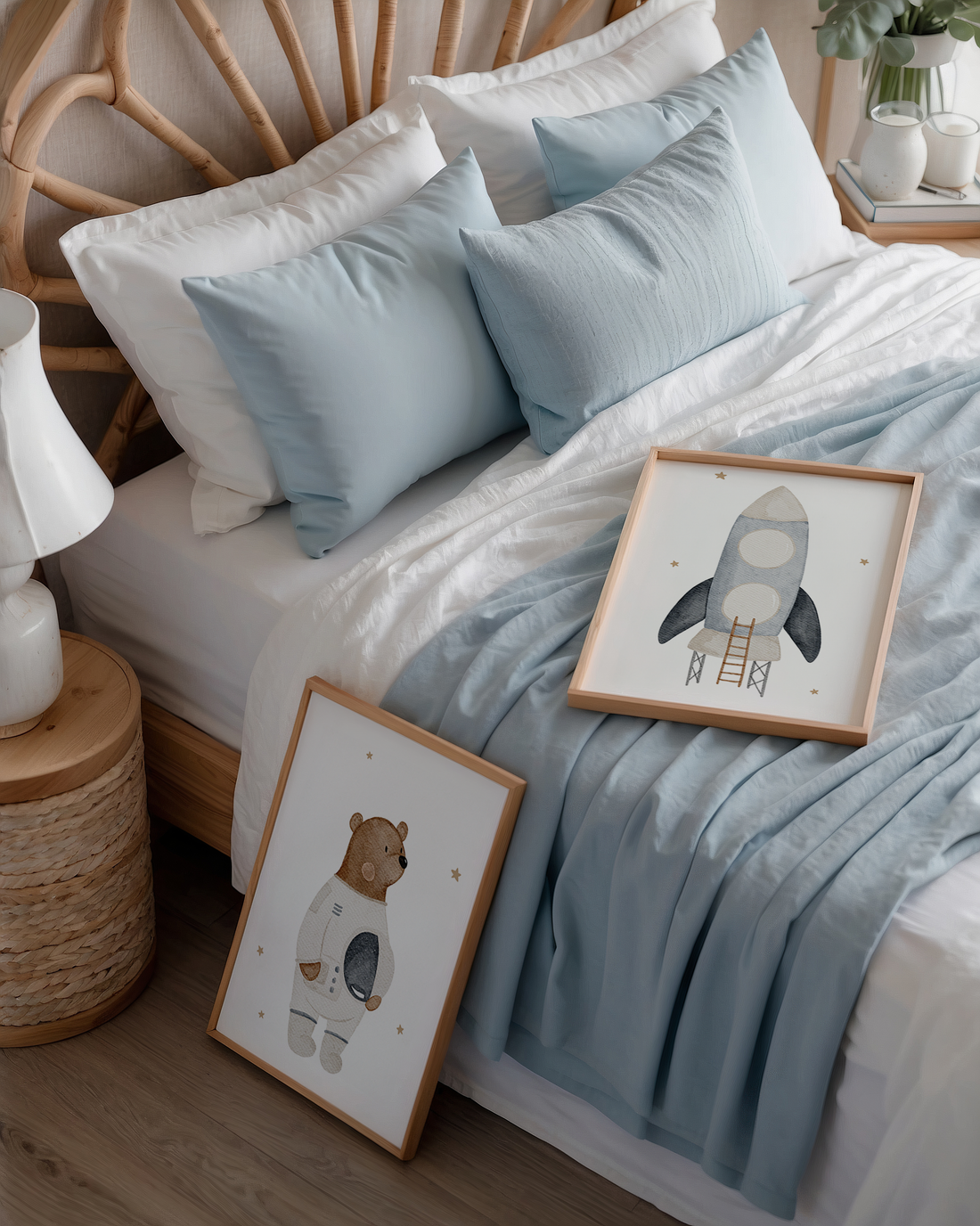 Kinderposter Weltraum Bär Astronaut