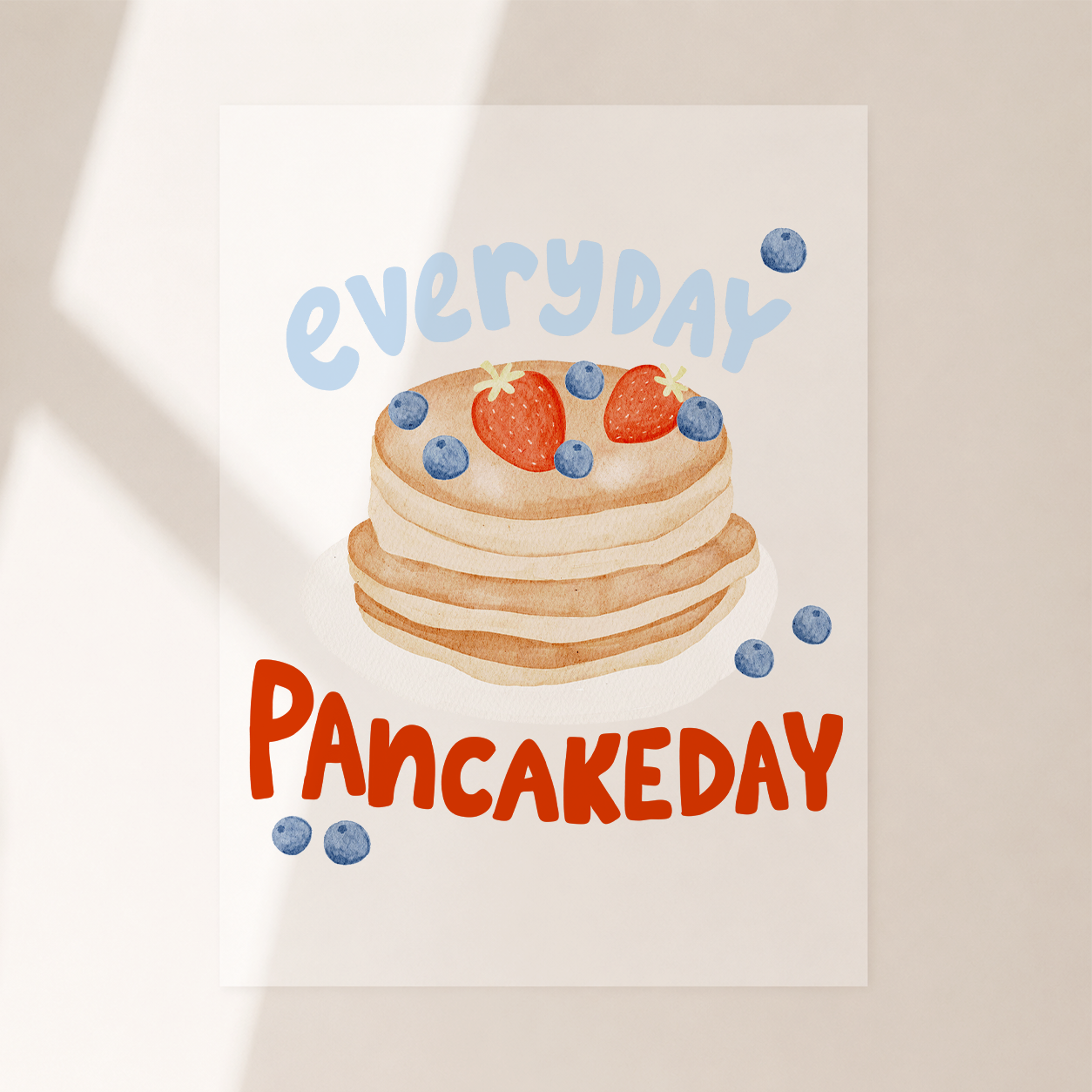Großes Bügelbild Everyday Pancakeday