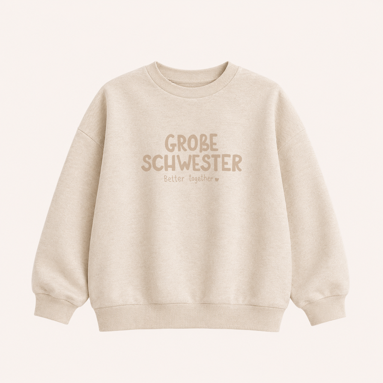 Großes Bügelbild Geschwister
