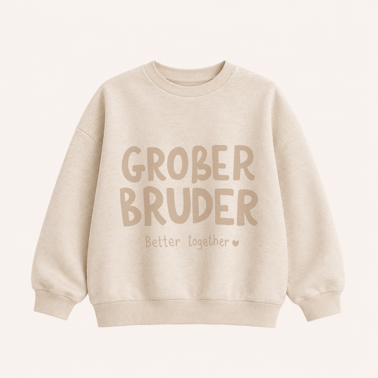 Großes Bügelbild Geschwister