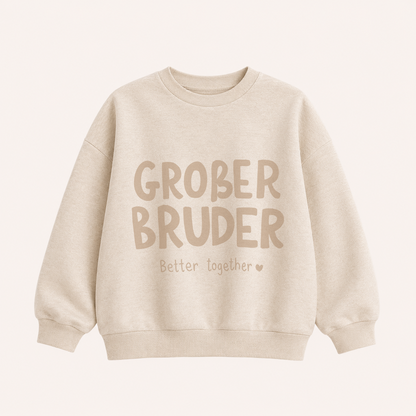 Großes Bügelbild Geschwister