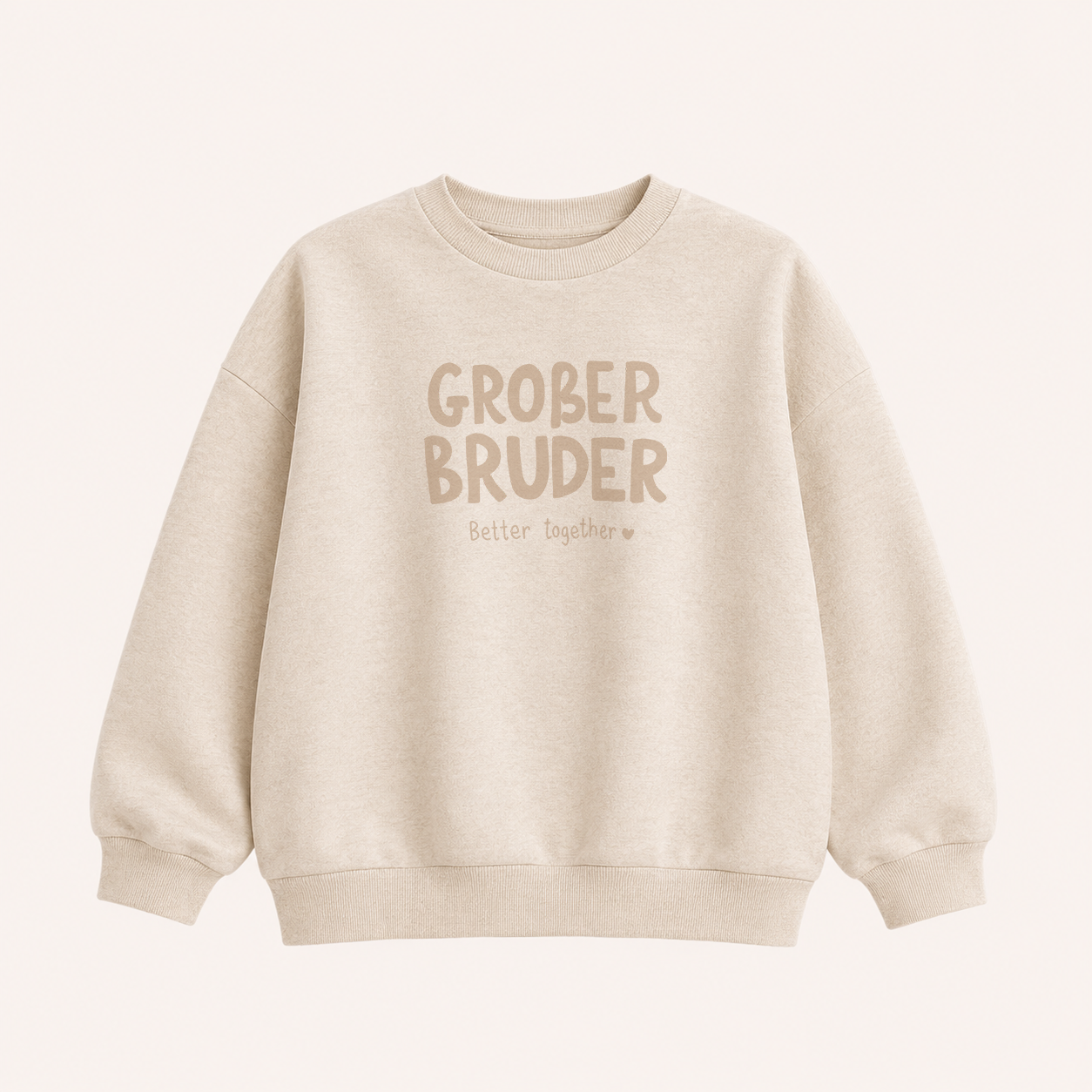 Großes Bügelbild Geschwister