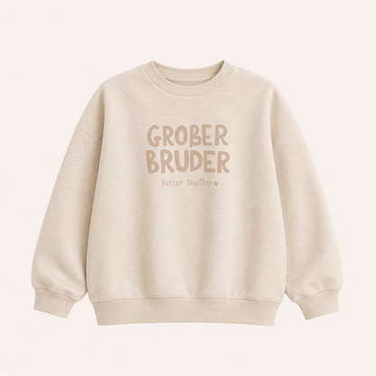 Großes Bügelbild Geschwister