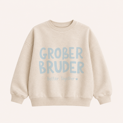 Großes Bügelbild Geschwister