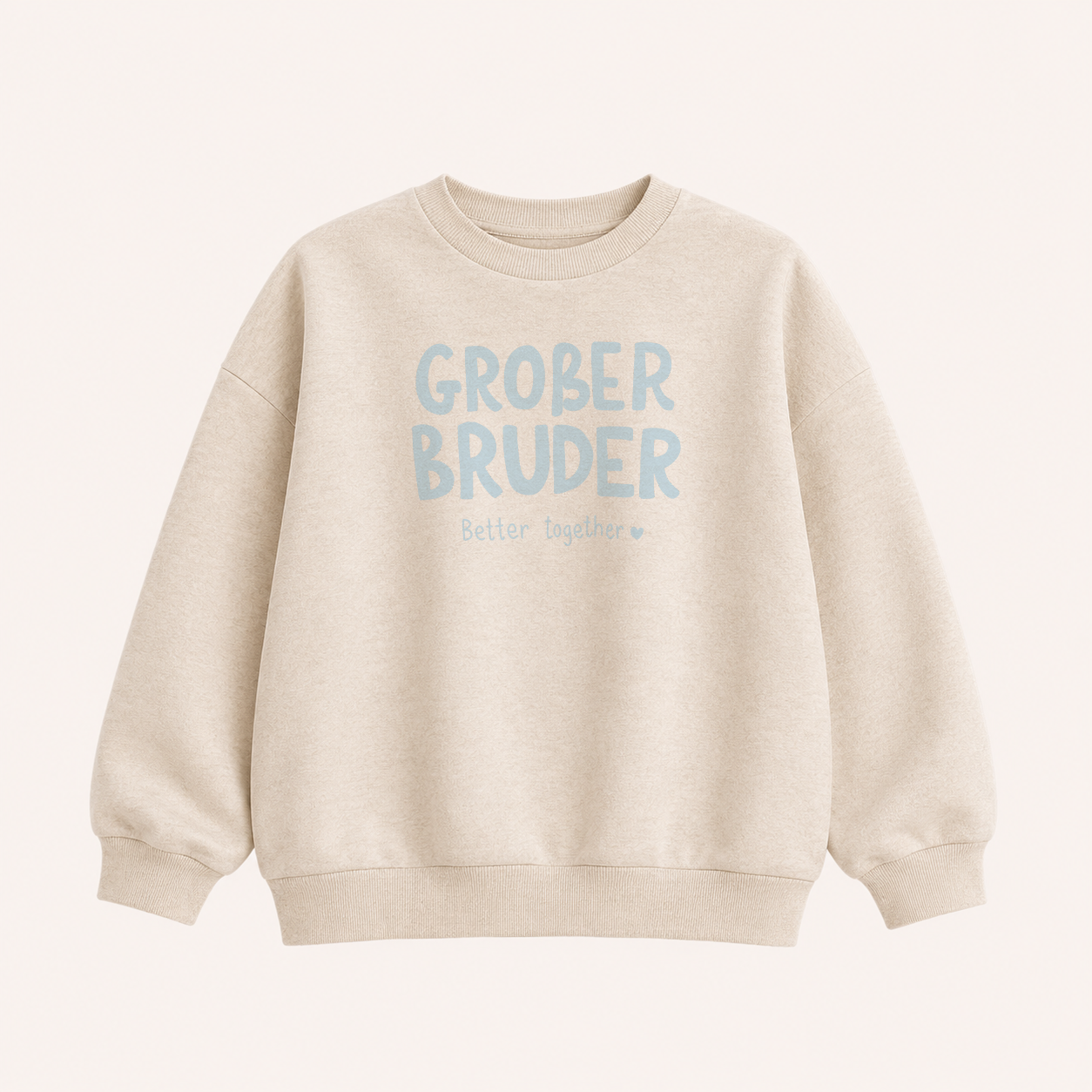 Großes Bügelbild Geschwister