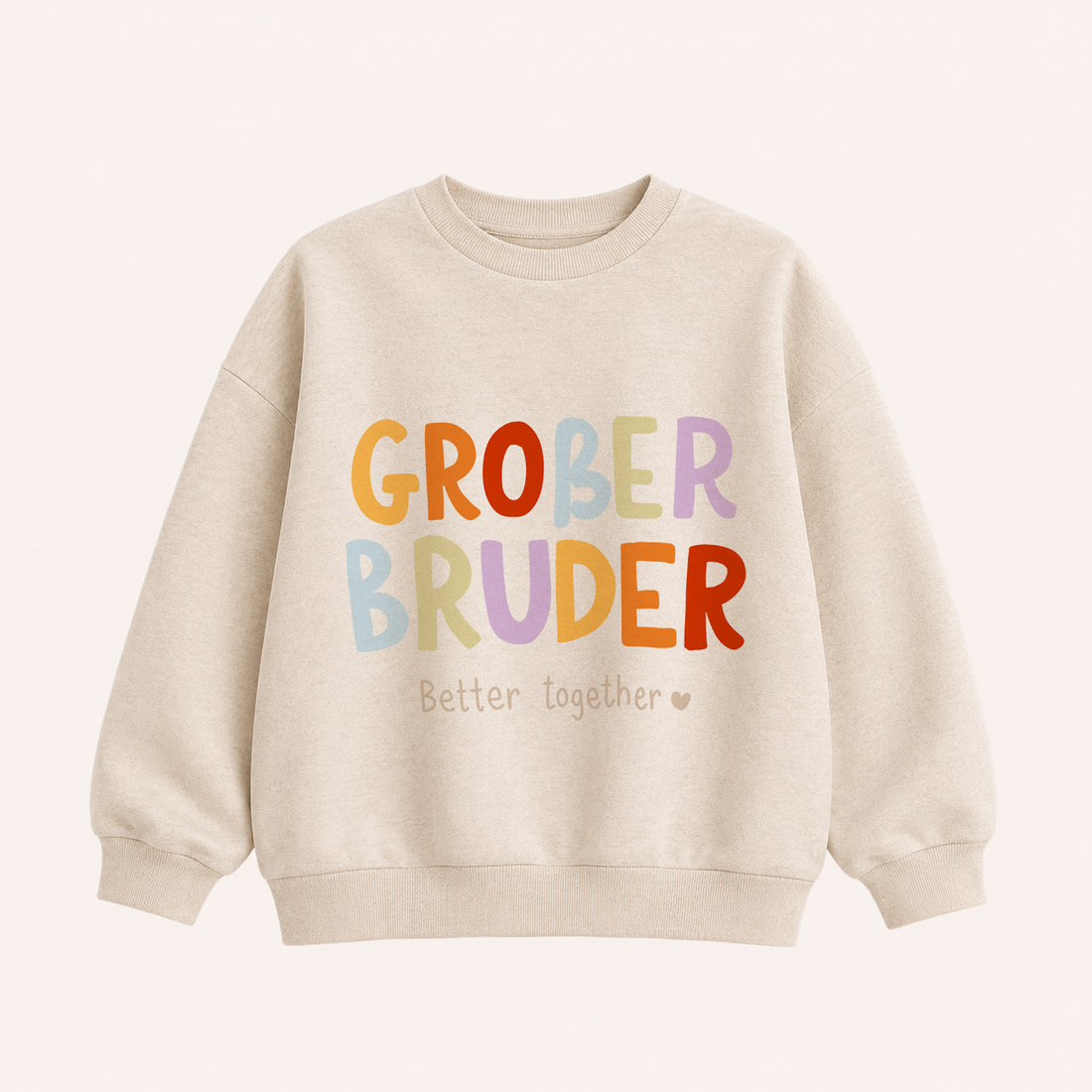 Großes Bügelbild Geschwister