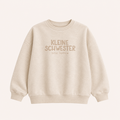 Großes Bügelbild Geschwister