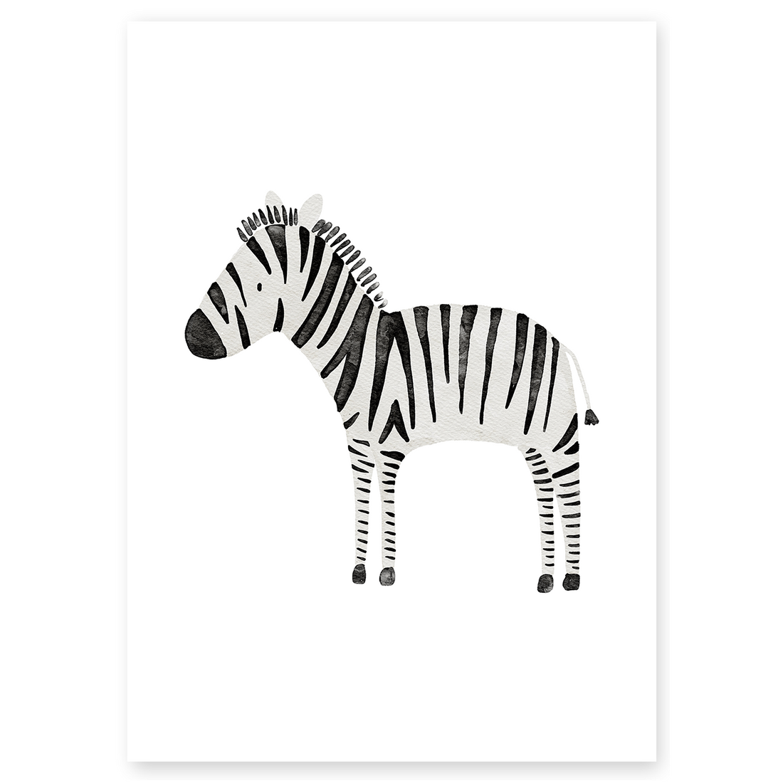 Kinderposter Safaritiere Zebra
