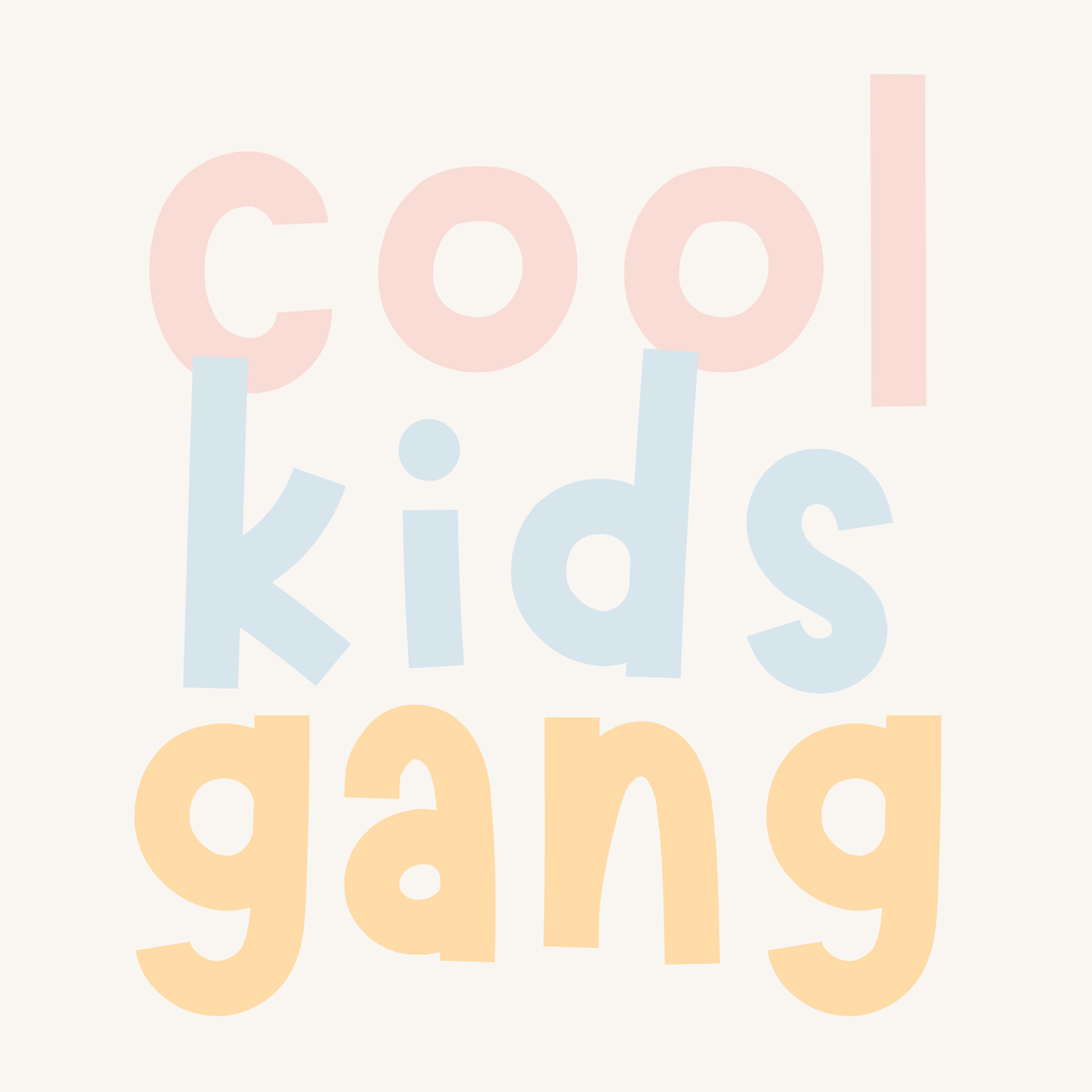 Hej Hanni Bügelbilder cool kids gang bunt