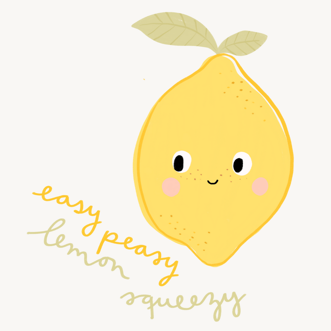 Hej Hanni Bügelbild Easy peasy lemon squeezy