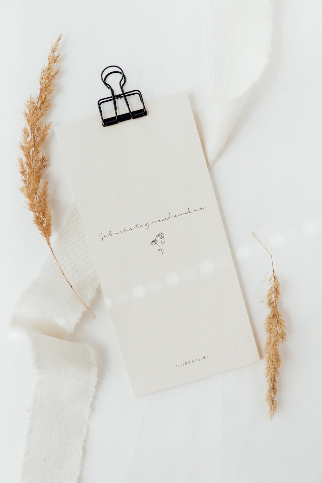 Hej Hanni Geburtstagskalender Naturpapier