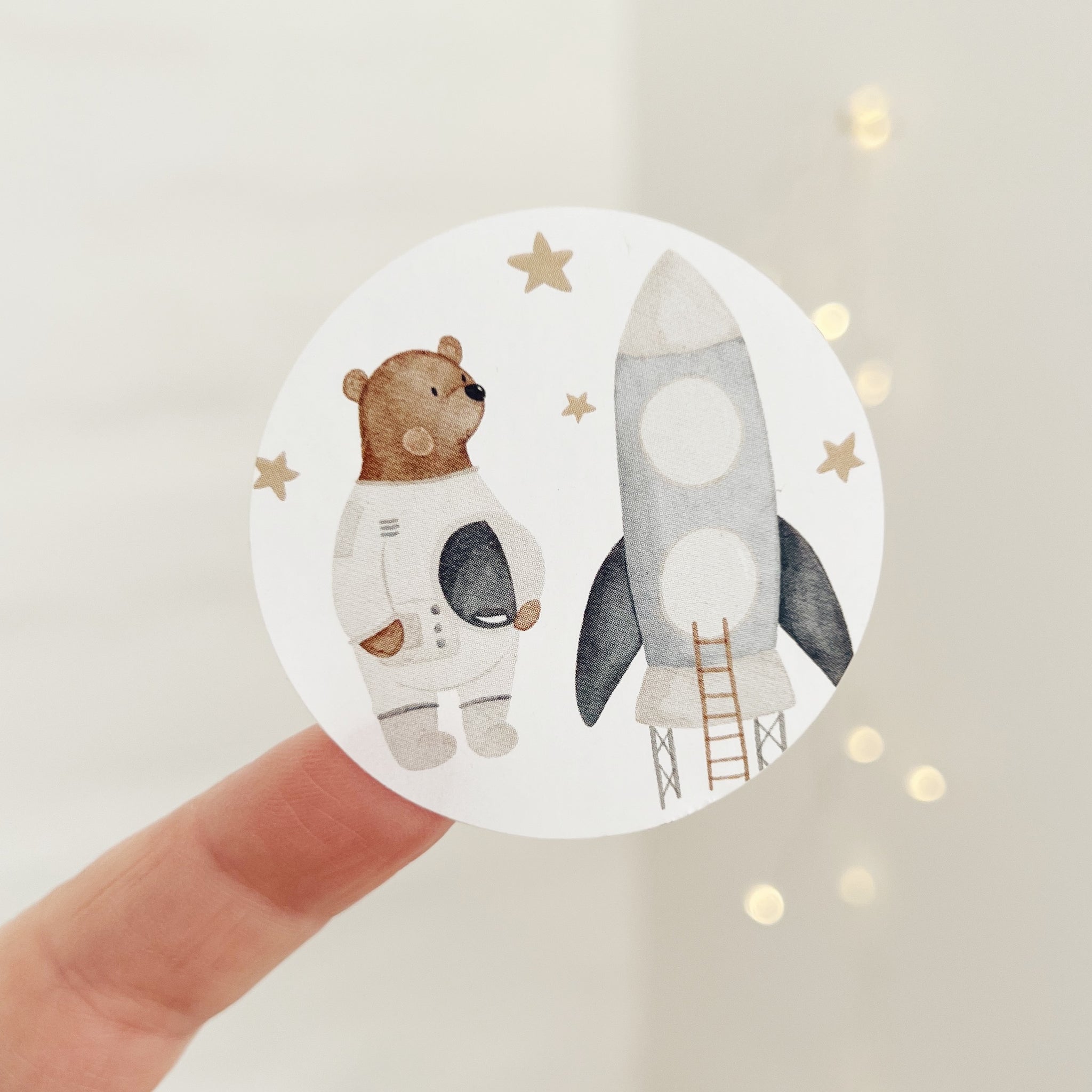 Sticker Bär & Rakete