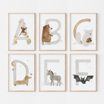 Buchstabenposter bunt X