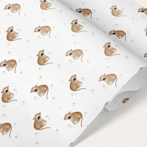 Geschenkpapier Äffchen
