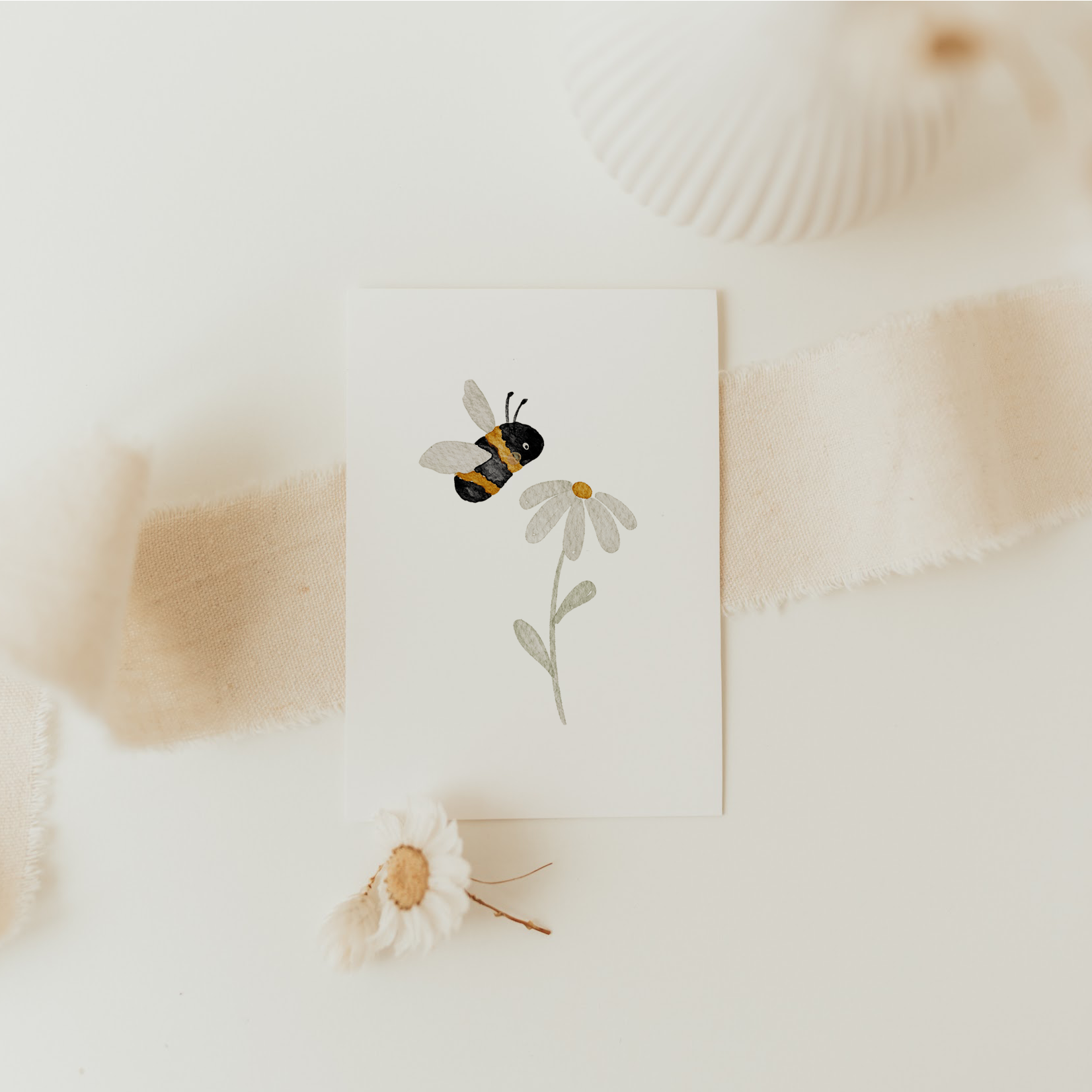 Minikarte Biene &amp; Blume A7