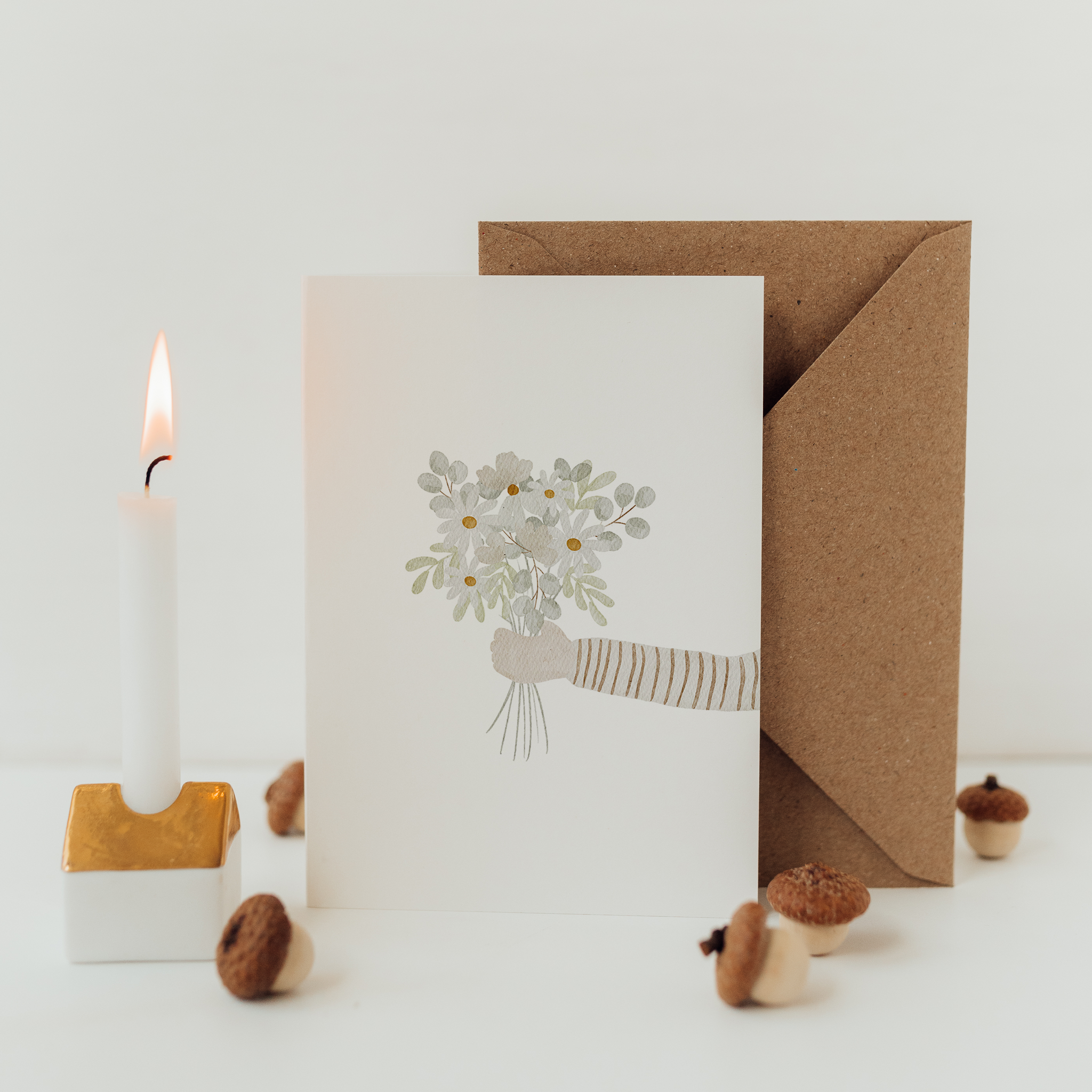 Postkarte Blumenstrauß