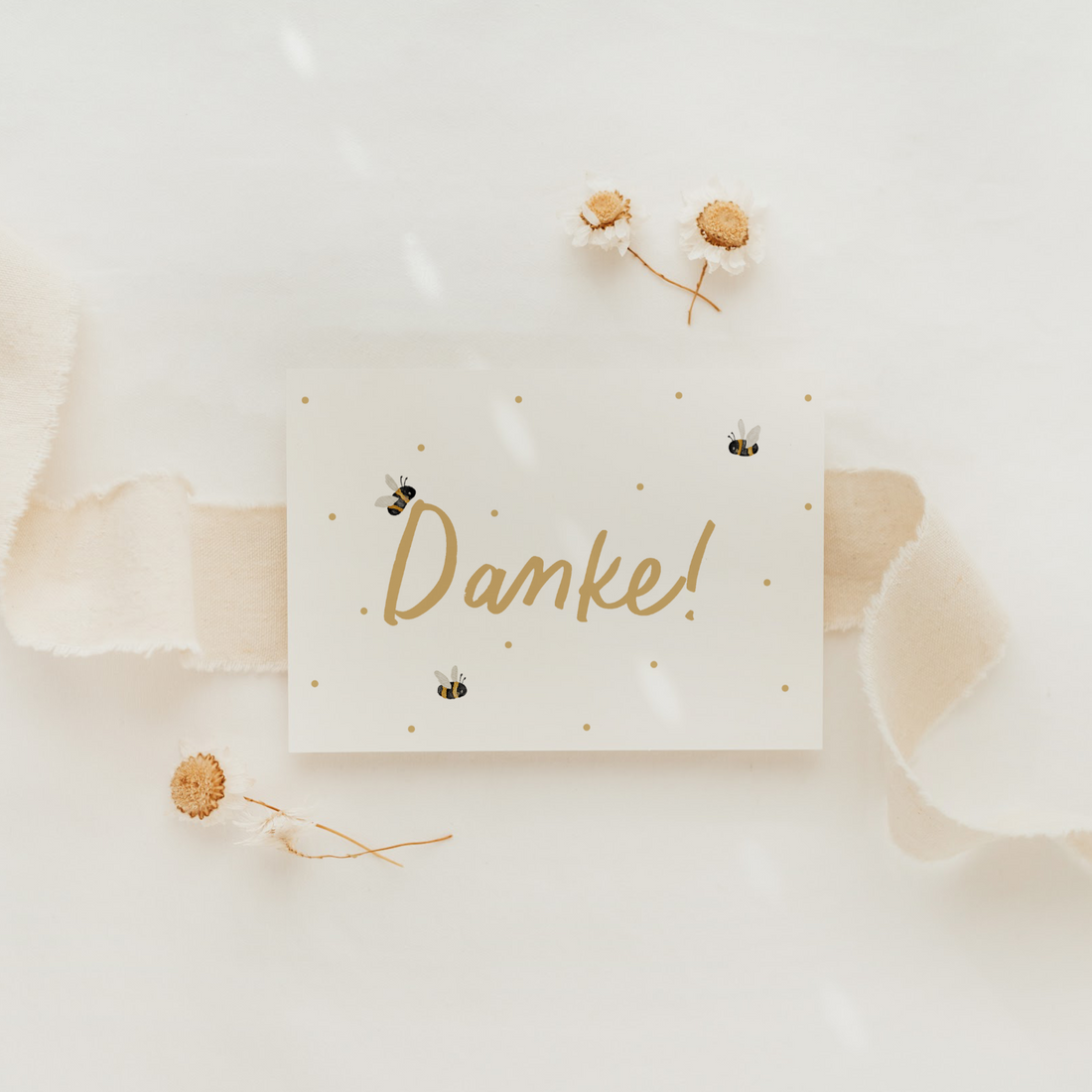 Hej Hanni Postkarte Danke Bienchen