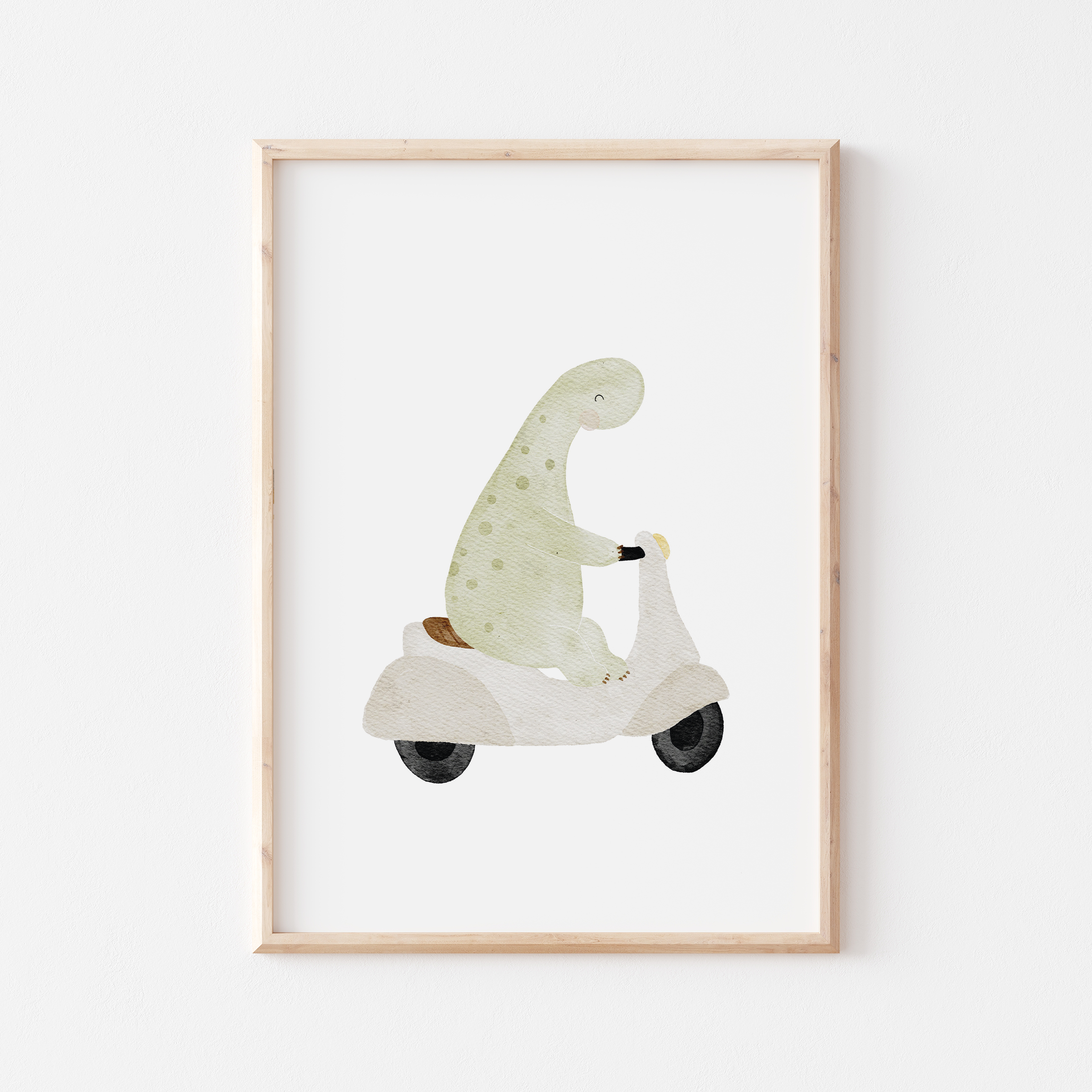 Poster Dino Moped A4