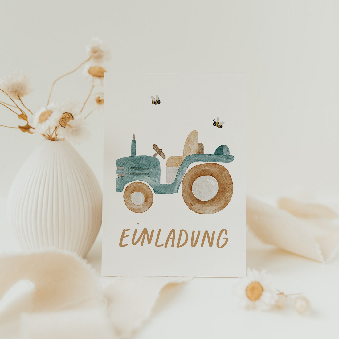Hej Hanni Geburtstagseinladung Traktor