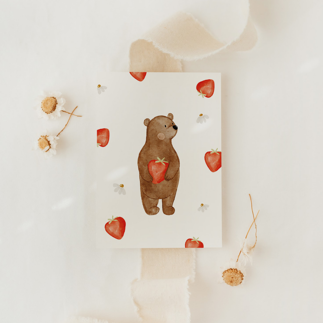 Hej Hanni Postkarte Erdbär