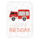 Postkarte Geburtstag Feuerwehr