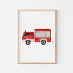 Poster Rettungsfahrzeuge A4 & A3