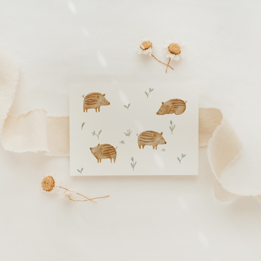 Hej Hanni Postkarte Frischlinge