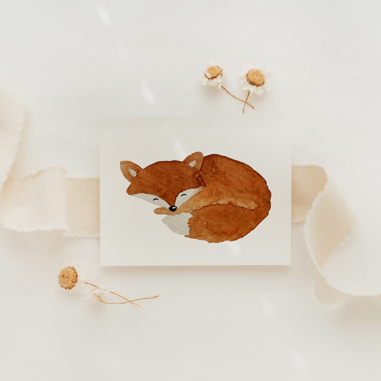 Postkarte Fuchs