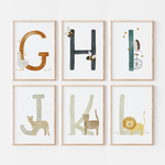 Buchstabenposter bunt T
