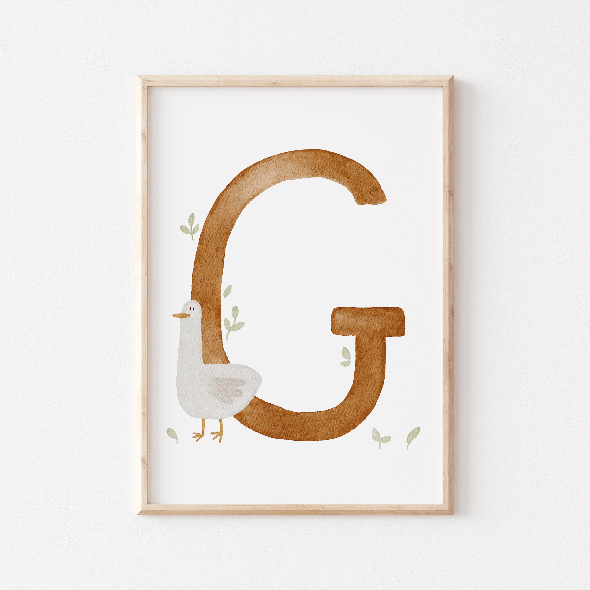 Buchstabenposter bunt G